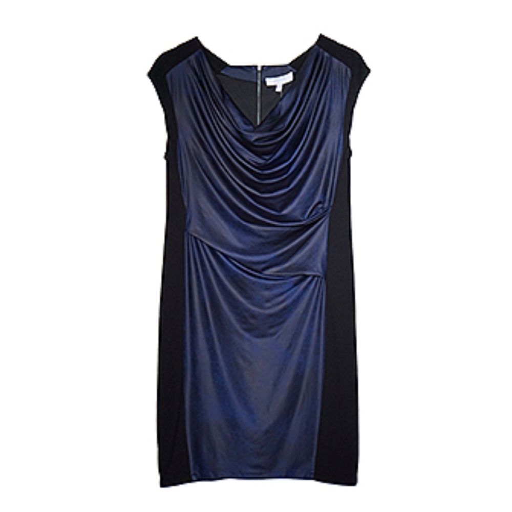 jaye.e. Navy/Black Sheath Knee-Length Dress